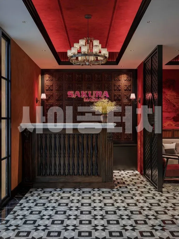 고풍스러운 안내 데스크